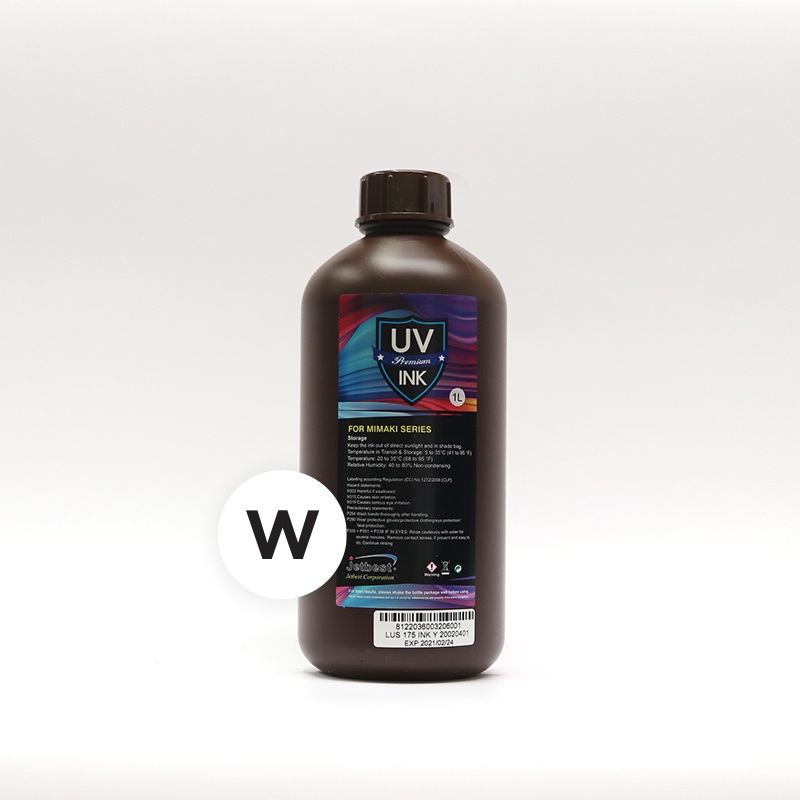 JETBEST TNTA LUV BLANCA BOTELLA 1LT PARA CABEZAL JM512i/1024i FLEXIBLE [LUVWH1LT]