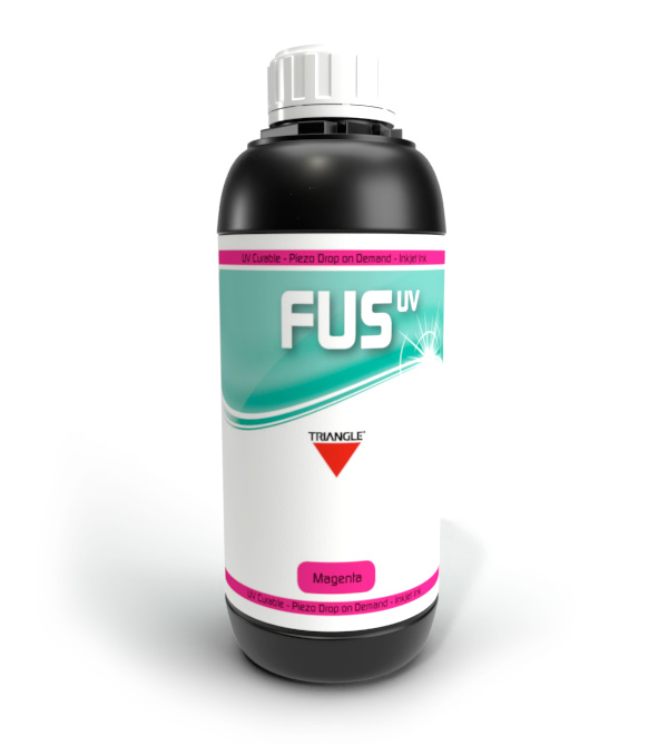 Tinta Triangle UV FUS Magenta 1lt Cabezales con tamaño de gota de 14-50 Picolitros