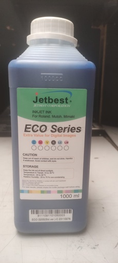 Jetbest Tinta Eco Solvente Cyan para cabezal i3200 1lt