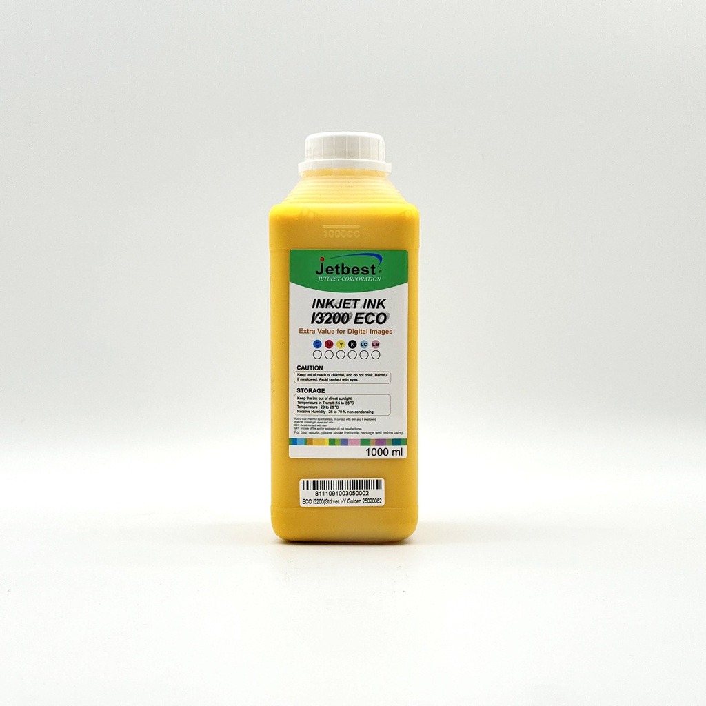 Jetbest Tinta Eco Solvente Amarillo para cabezal i3200 1lt