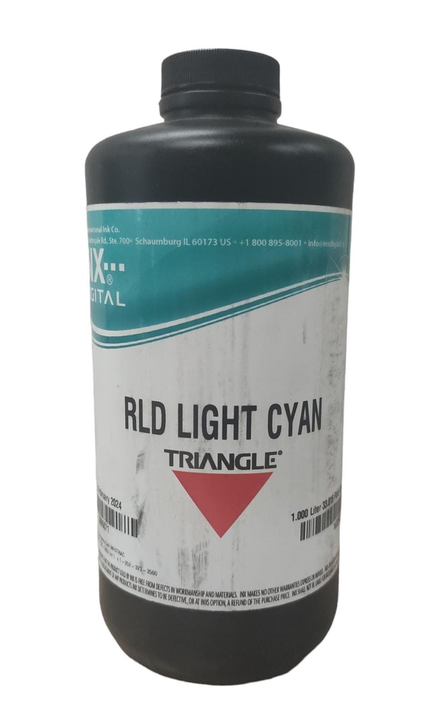 Tinta Triangle UV RLD Light Cyan 1lt Cabezales KM1024i/a y Ricoh GEN5/6