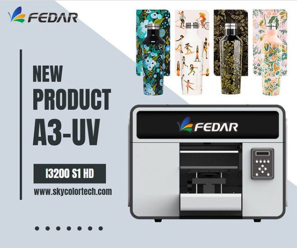 Impresora Skycolor UV-A3 Series Inkjet Printer cabezal Epson i3200-U1 33 pulgadas