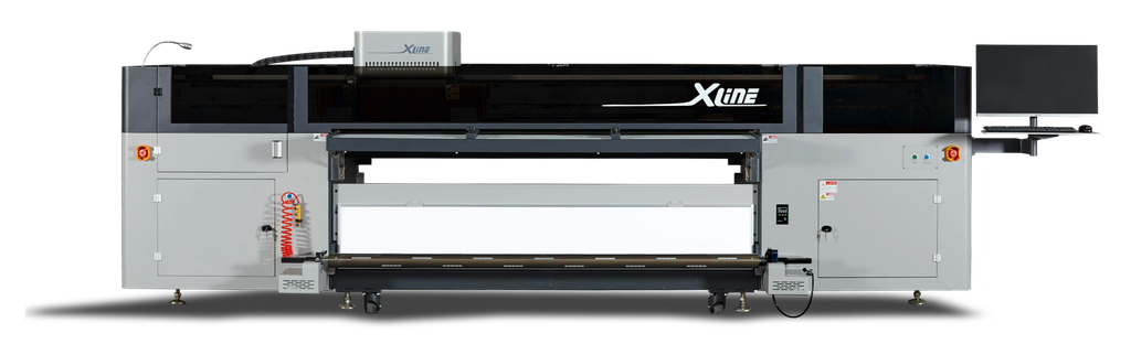 Impresora UV Híbrida Maxjet X-Line DQS2000 de 2.1m ancho y 3 cabezales Ricoh Gen6