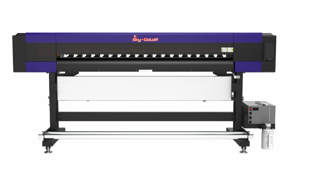 Impresora rollo a rollo SkyColor SC1181UV Tinta curable UV-LED 1 cabezal EPSON i3200-U1 impresión de 1.70m de ancho