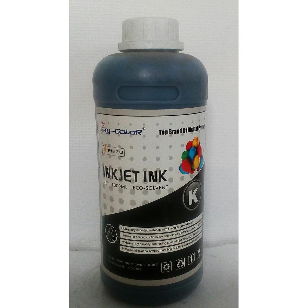 SkyColor Eco tinta Eco Solvente Negro Tipo DXU 1lt [SCBK-01LT]