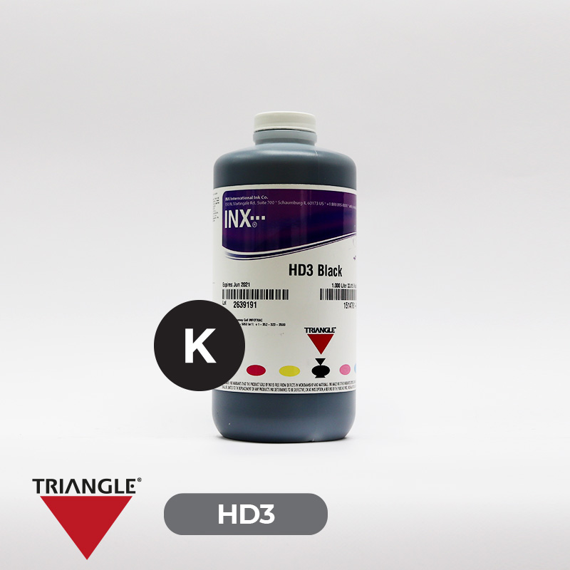 Tinta Triangle Solvente HD3 BLACK