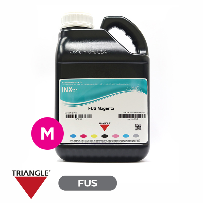 Tinta Triangle UV FUS Magenta 5lts Cabezales con tamaño de gota de 14-50 Picolitros
