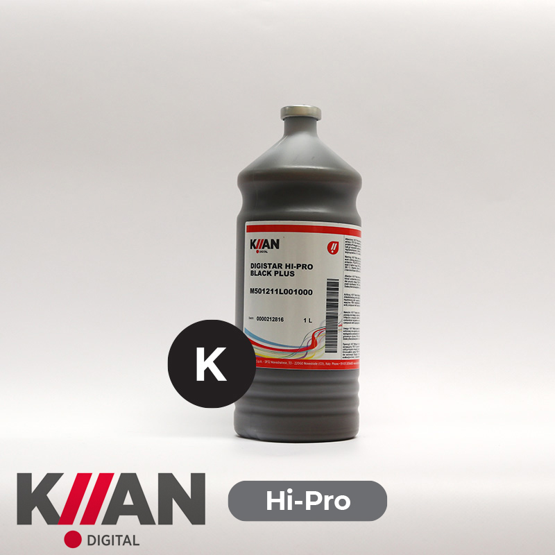 Tinta a base agua para sublimación Black KIIAN HI-Pro 1Lt DX5 y DX7