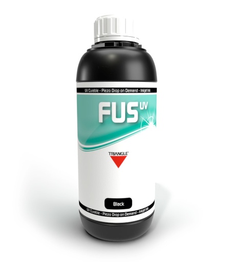 Tinta Triangle UV FUS Black 1lt Cabezales con tamaño de gota de 14-50 Picolitros