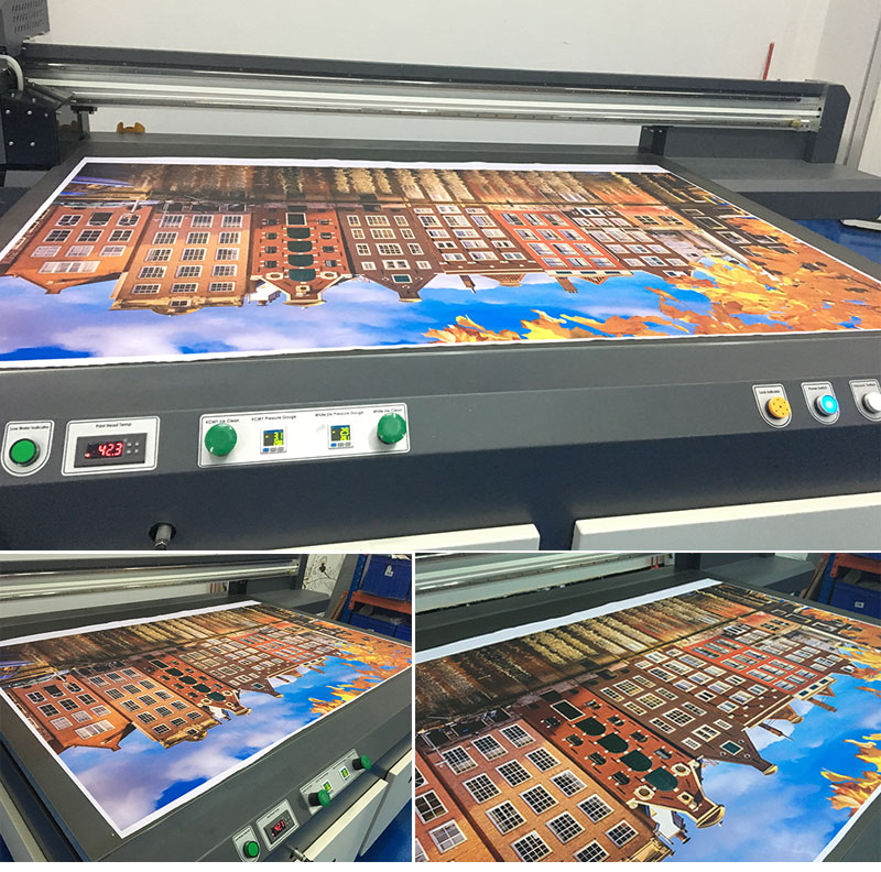 Impresora UVRH1610 CMYK+BLANCO 3 cabezales Ricoh GEN5